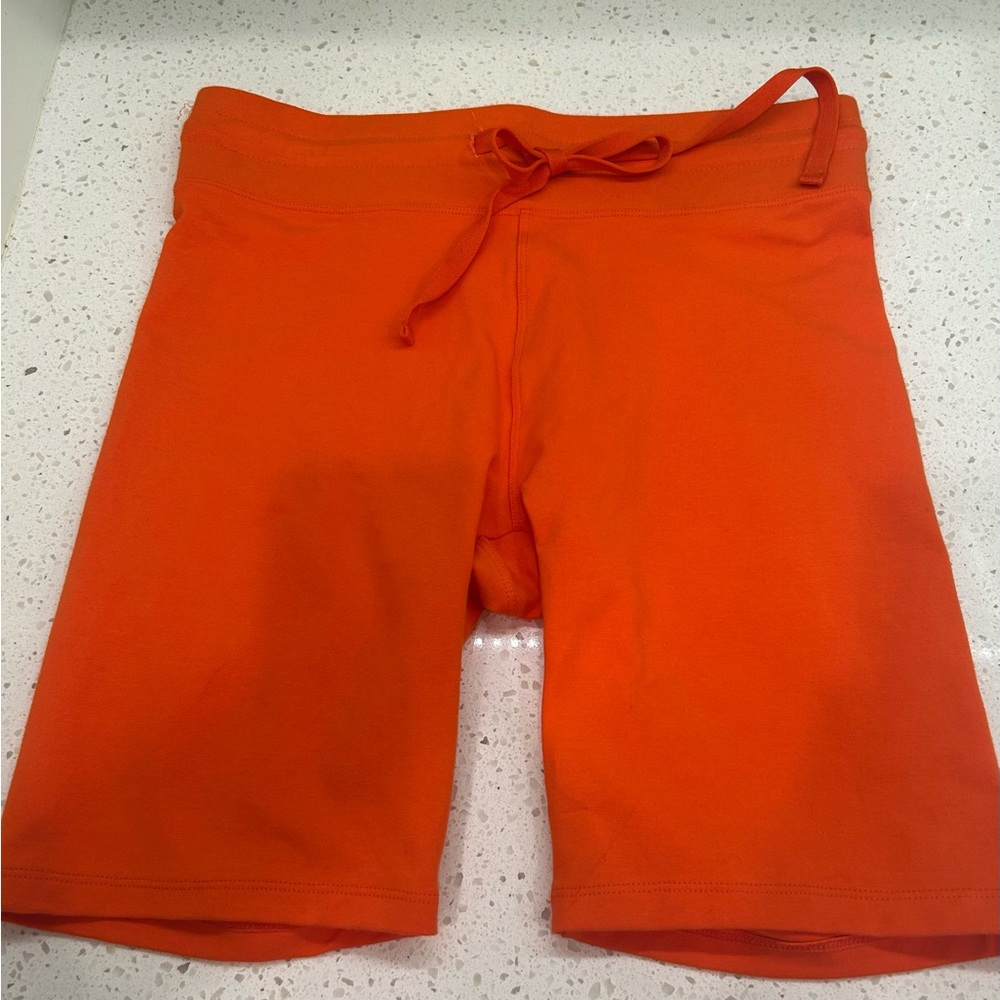 Free People Cotton Orange Shorts